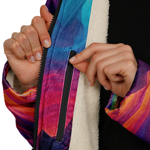 Spectral Heights Zip Up Cloak (White Fur)