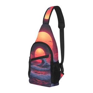 The Synthwave off Kanagawa Sling Bag