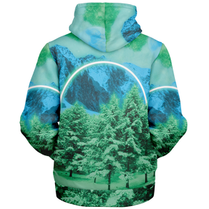 Minty Wonderland Sherpa Hoodie
