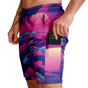 Duskwave Men's 2 in 1 Shorts