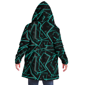 Electrostatic Cloak (Black Fur) - Festival Clothing, Rave Outfits, EDM Gear