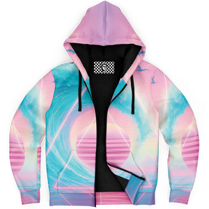 Grid Tide Sherpa Hoodie