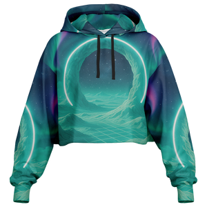 Astral Gateway Cropped Hoodie