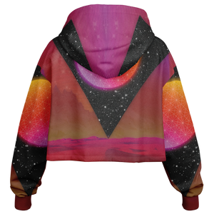 Desert Continuum Cropped Hoodie