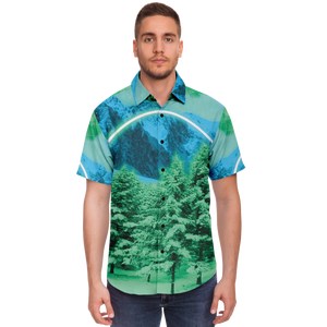 Minty Wonderland Button Down Shirt