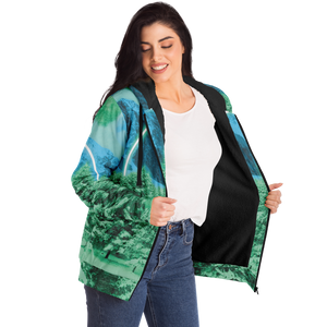 Minty Wonderland Sherpa Hoodie