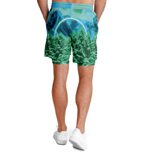 Minty Wonderland Men's 2 in 1 Shorts
