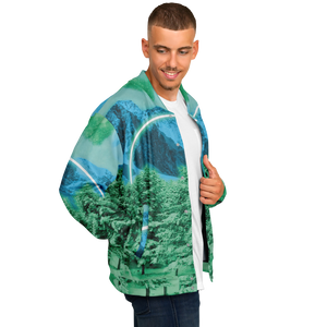 Minty Wonderland Varsity Jacket