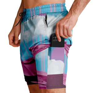 Electric Desert Men's 2 in 1 Shorts