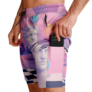 Corinthian Men's 2 in 1 Shorts