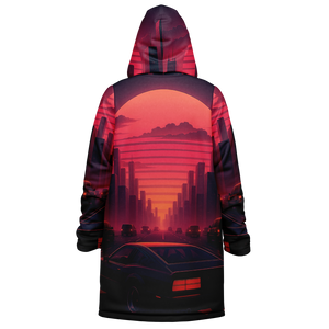 Nightfall Zip Up Cloak (White Fur)