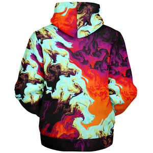 Lava Bath Sherpa Hoodie (Black Fur)