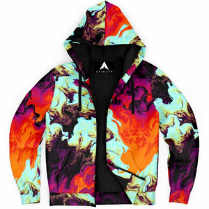 Lava Bath Sherpa Hoodie (Black Fur)