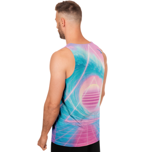 Grid Tide Men's Tank Top