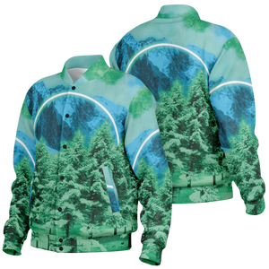 Minty Wonderland Varsity Jacket