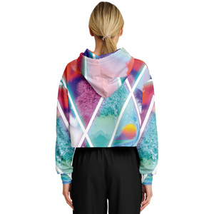 Dimensions Collide Cropped Hoodie