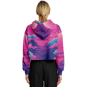Duskwave Cropped Hoodie