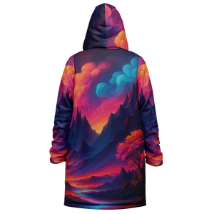 Spectral Heights Zip Up Cloak (White Fur)