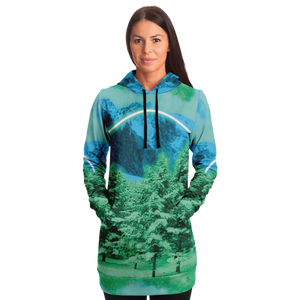 The Minty Wonderland Hoodie Dress