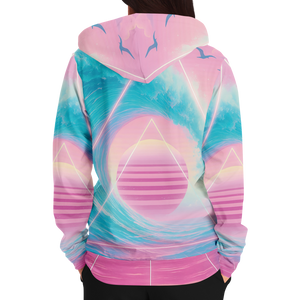 Grid Tide Zip Hoodie