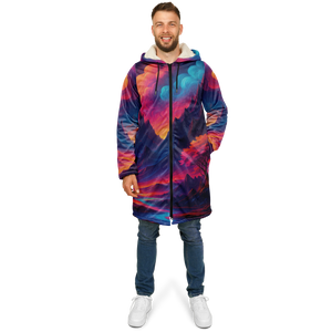 Spectral Heights Zip Up Cloak (White Fur)