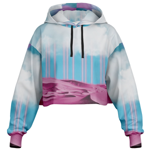 Electric Desert Cropped Hoodie
