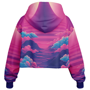 Duskwave Cropped Hoodie