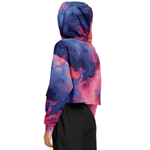 Quantum Tides Cropped Hoodie