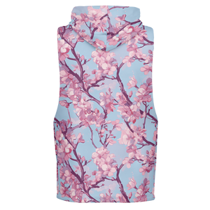 Cherry Blossom Sleeveless Hoodie