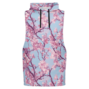 Cherry Blossom Sleeveless Hoodie