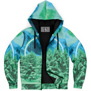 Minty Wonderland Sherpa Hoodie