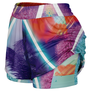 Dimensions Collide Women's 2-in-1 Shorts