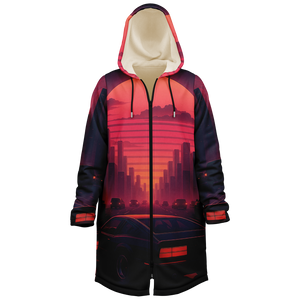 Nightfall Zip Up Cloak (White Fur)