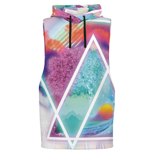 Dimensions Collide Sleeveless Hoodie
