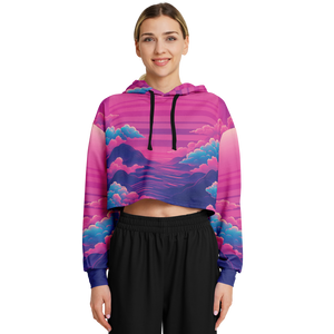 Duskwave Cropped Hoodie