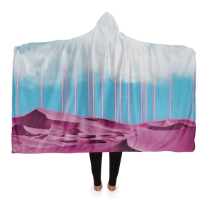 Electric Desert Hooded Blanket
