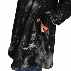 Dark Matter Cloak (Black Fur) - Festival Clothing, Rave Outfits, EDM Gear
