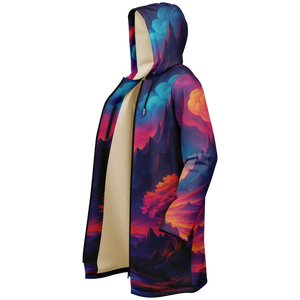 Spectral Heights Zip Up Cloak (White Fur)