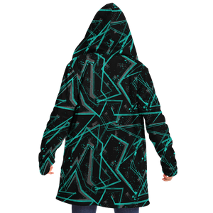 Electrostatic Cloak (Black Fur) - Festival Clothing, Rave Outfits, EDM Gear