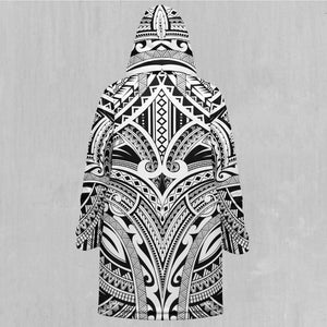 Ancient Tribe Zip Up Cloak (Black Fur)