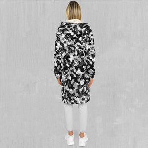 Arctic Camo Zip Up Cloak (White Fur)