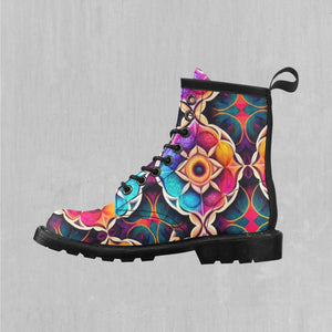 Blossoming Spectrum Women's Lace Up Boots