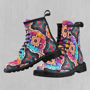 Blossoming Spectrum Women's Lace Up Boots