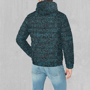 Blue Cybernetic Puffer Jacket