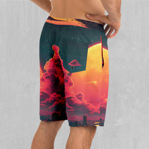 Cyber Skyline Board Shorts
