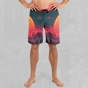 Cyber Skyline Board Shorts