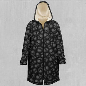 Boneyard Zip Up Cloak (White Fur)