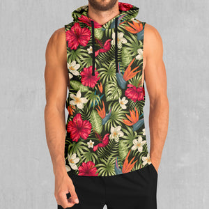 Botanical Sleeveless Hoodie