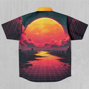 Cyber Skyline Button Down Shirt