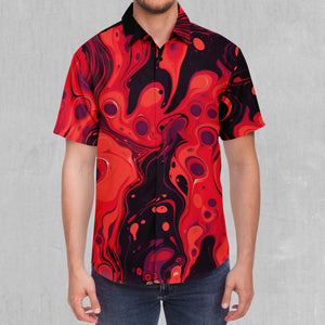 Scarlet Fusion Button Down Shirt